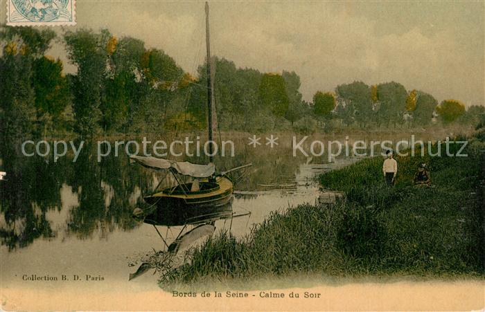 Seine-Port Ufer der Seine Segelboot