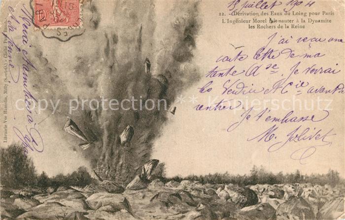 Les Rochers de la Reine Sprengung