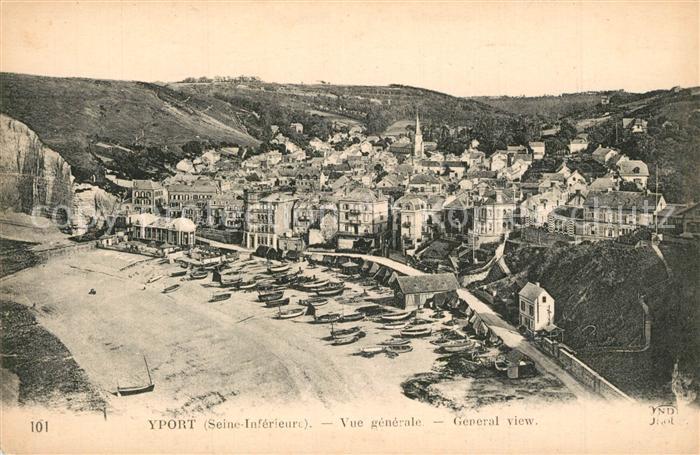 Yport Panorama Hafen