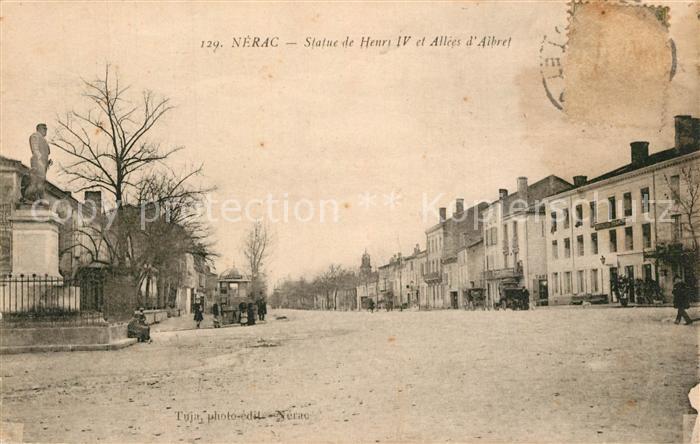 Nerac Statue de Henri IV Allees d Albret