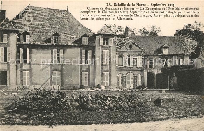 Mondement-Montgivroux Chateau Bataille de la Marne