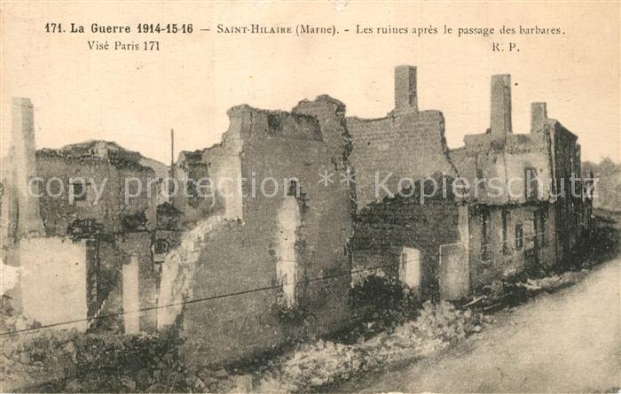 Saint-Hilaire-le-Grand Ruines Passage des barbares