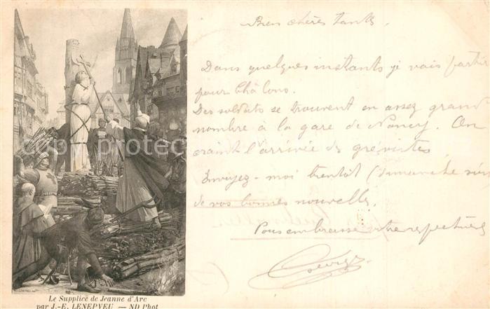 Orleans Loiret Le supplice de Jeanne d Arc