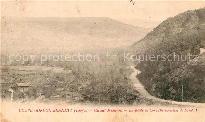 Sayat Coupe Gordon Bennett Circuit Michelin Route Corniche