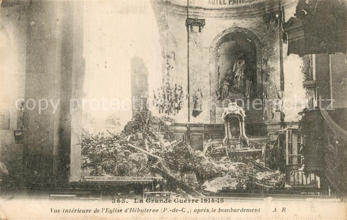 Hebuterne Eglise Kriegszerstoerung