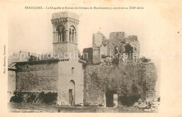 Beaucaire Gard Chapelle Ruines du Chateau de Montmoren