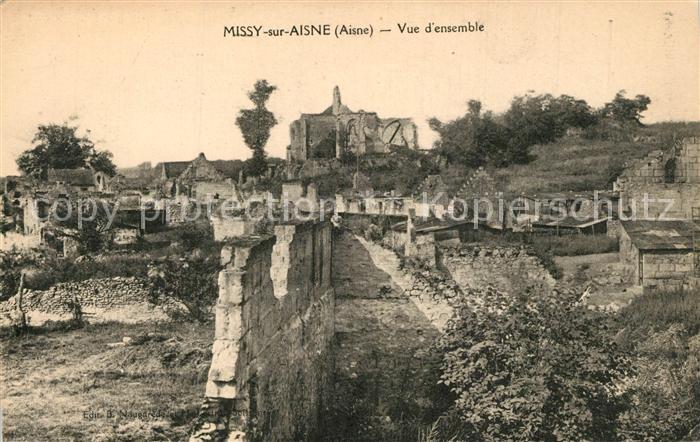 Missy-sur-Aisne Panorama Ensemble Ruinen