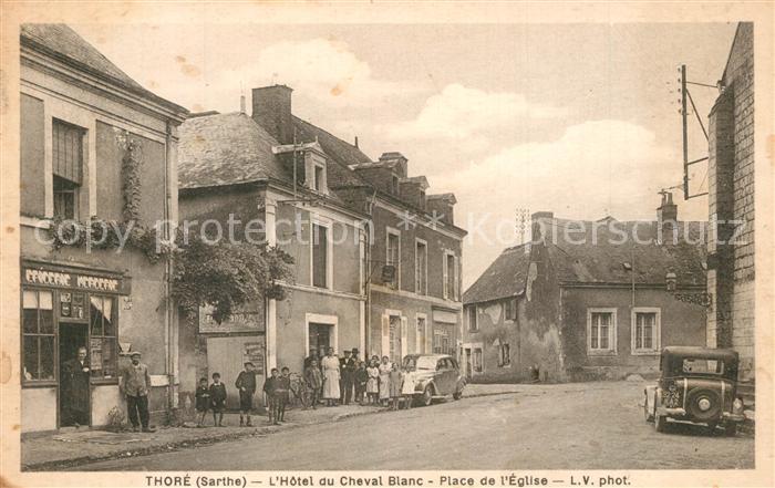 Thoree-les-Pins Hotel du Cheval Blanc Place de l'Eglise