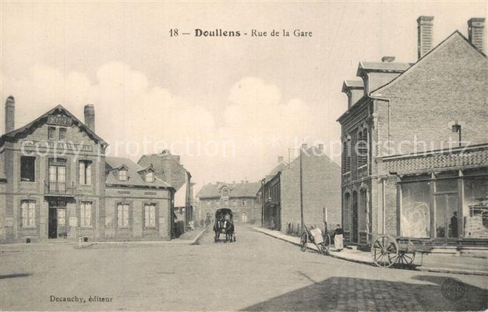 Doullens Somme Rue de la Gare