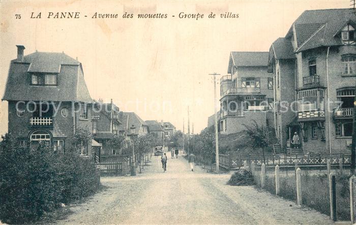 La Panne Veurne Avenue des mouettes Groupe de villas