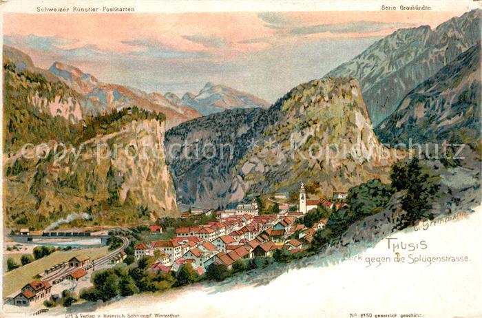 Thusis mit Spluegenstrasse