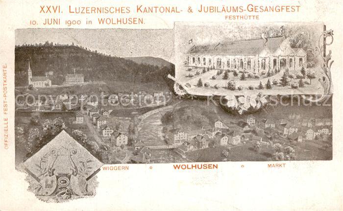 Wolhusen Jubilaeums Gesangfest Festhuette Wiggern Markt