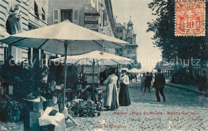 Geneve GE Place du Molard Marche aux Fleurs