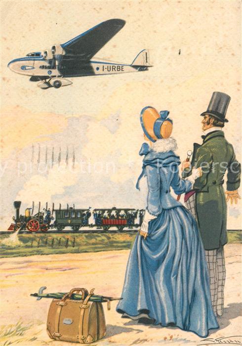 Roma Rom Aeroporto del Littorio und Eisenbahn