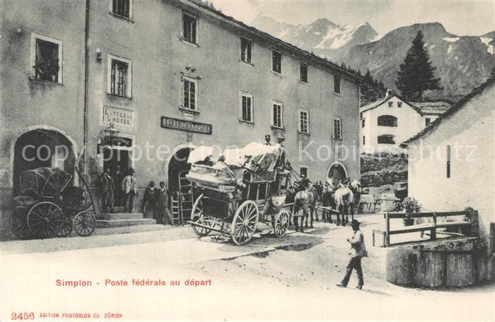 Simplon VS Poste federale au depart