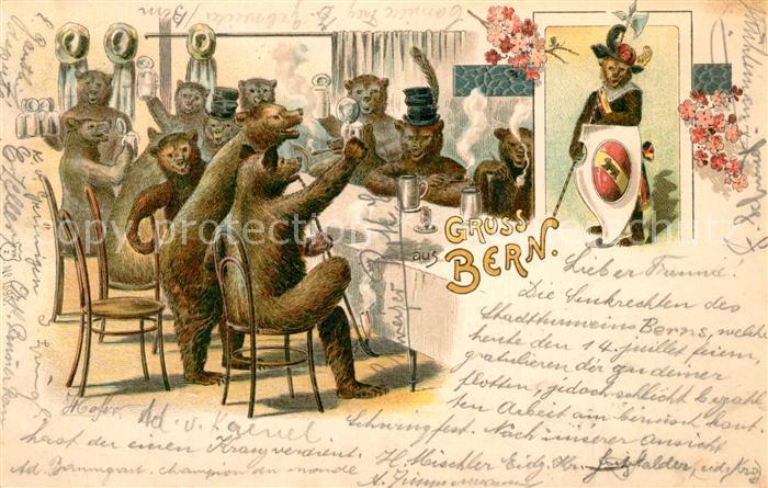Bern BE Baerenkneipe Karikatur