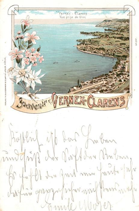 Vernex Montreux Vue prise de Glion