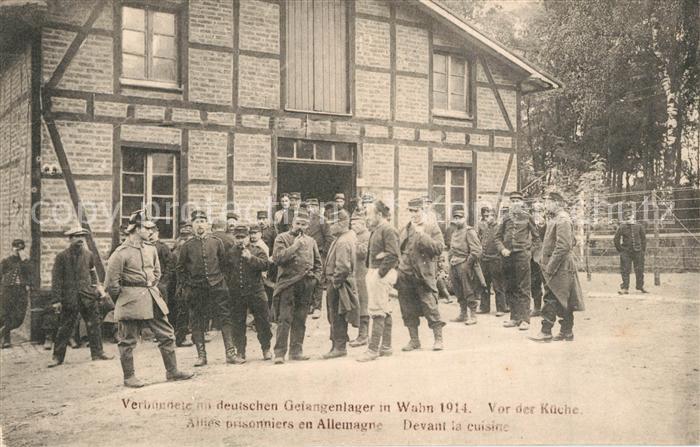 Wahn Koeln Verbuendete mit deutschen Gefangenenlager 1914 Vor der Kueche