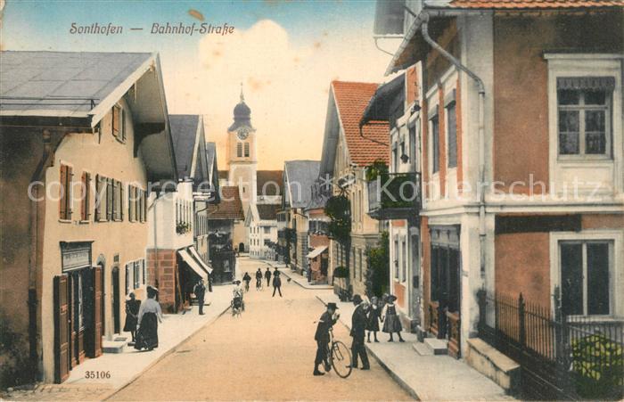 Sonthofen Oberallgaeu Bahnhof Strasse