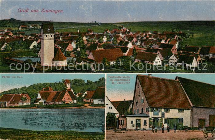 Zainingen Panorama Partie am See Posthalterstelle