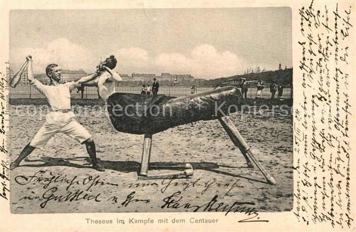 Aachen Turnen und Theater Theseus im Kampf mit dem Centauer