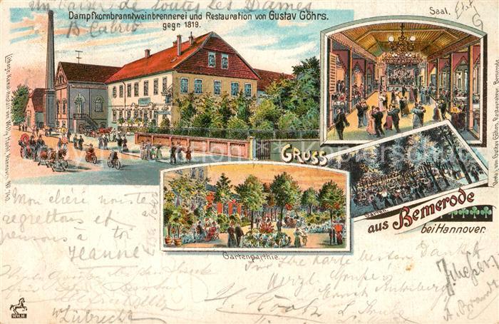 Bemerode Restauration Goehrs Saal Gartenpartie Garten