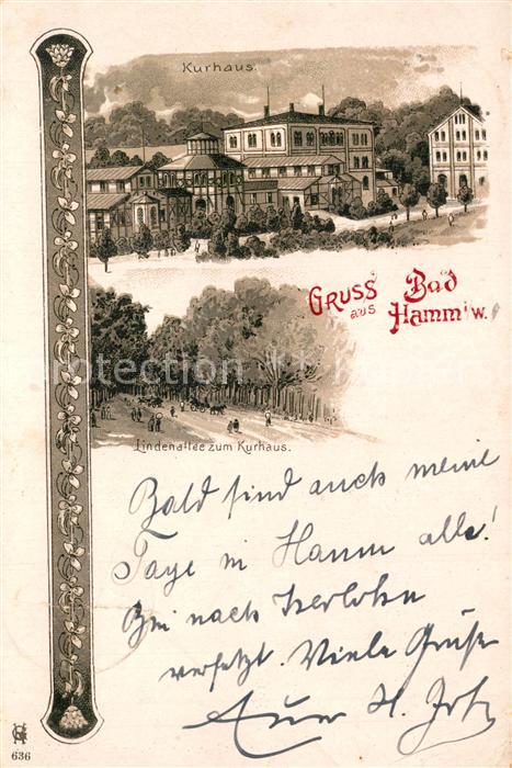 Bad Hamm Kurhaus Lindenallee zum Kurhaus