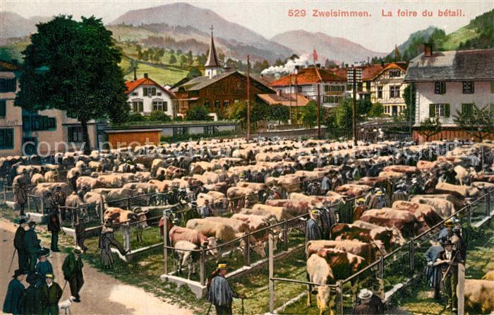 Zweisimmen La foire du betail