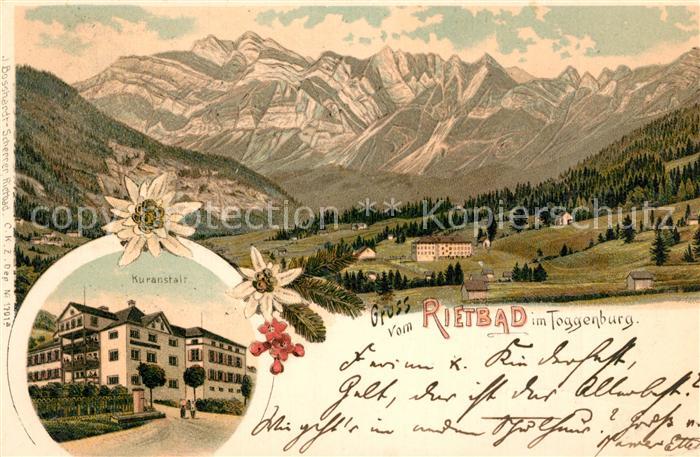 Rietbad Panorama im Toggenburg Kuranstalt