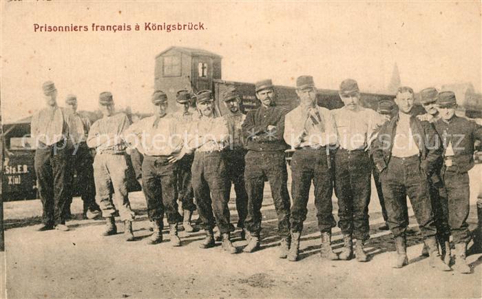 Koenigsbrueck Prisonniers francais