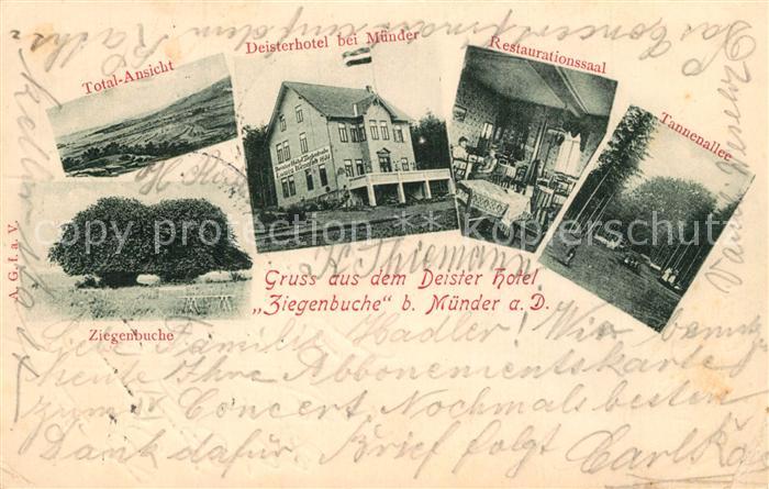 Muender Bad Panorama Deisterhotel Restaurationssaal Tannenallee Ziegenbuche