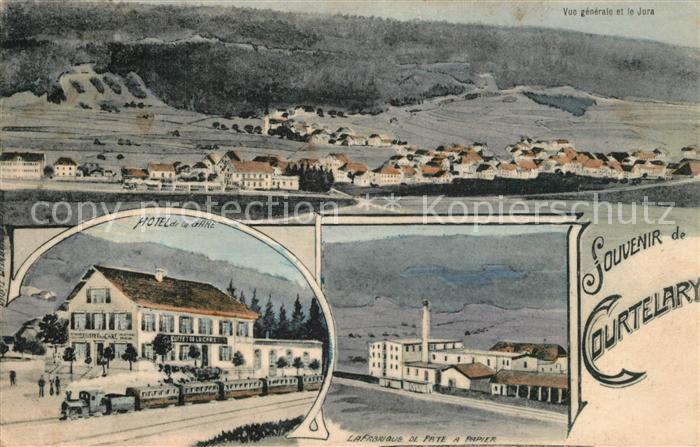 Courtelary Panorama Hotel de la Gare La Fabrique de Pate a Papier