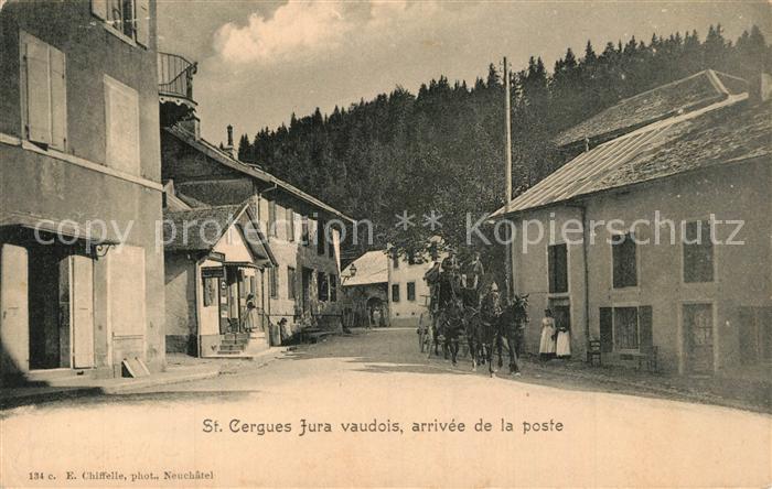 Saint-Cergues France Jura voudois arrivee de la poste