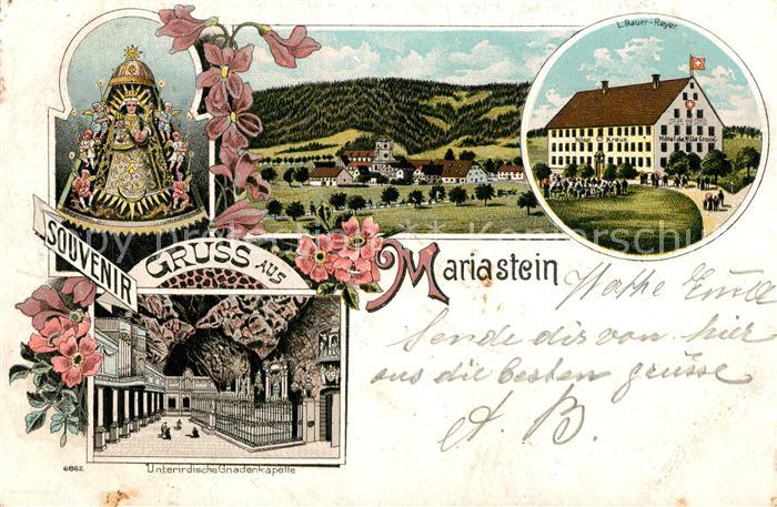 Mariastein SO Gnadenbild Unterirdische Gnadenkapelle Hotel Kreuz