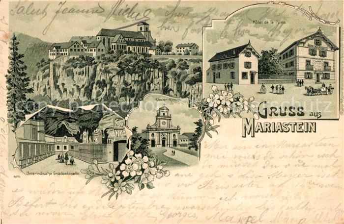 Mariastein SO Unterirdische Gnadenkapelle Hotel de la Poste Kloster Kirche