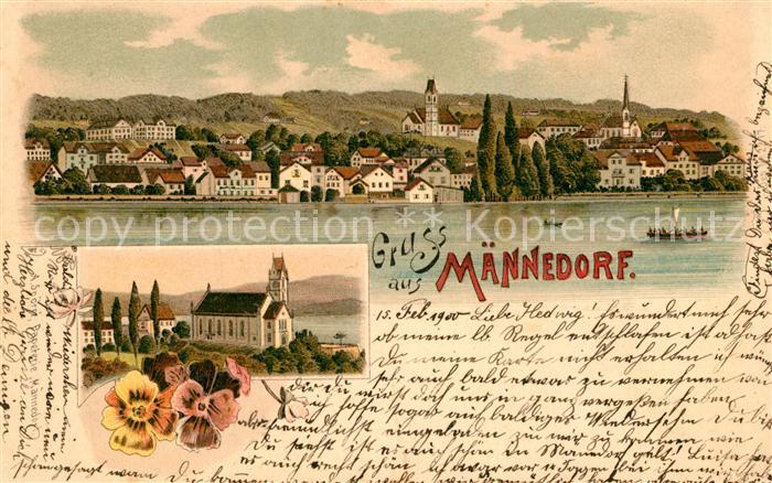 Maennedorf Panorama Kirche