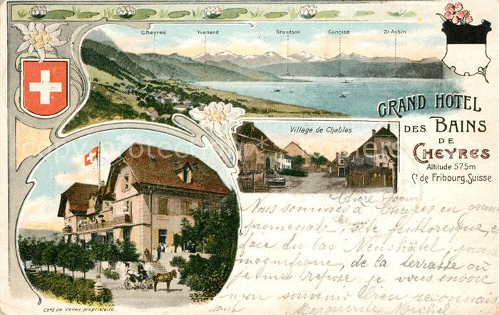 Cheyres Village de Chables Grand Hotel des Bains