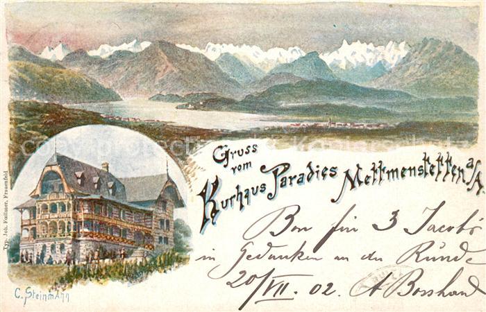 Mettmenstetten Panorama Kurhaus Paradies