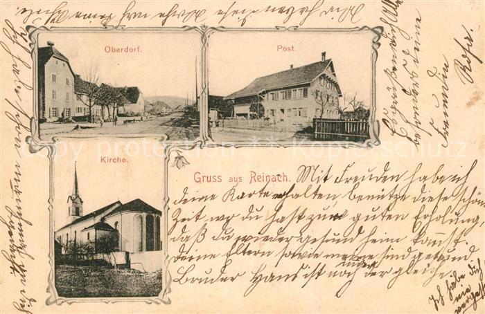 Reinach AG Oberdorf Post Kirche