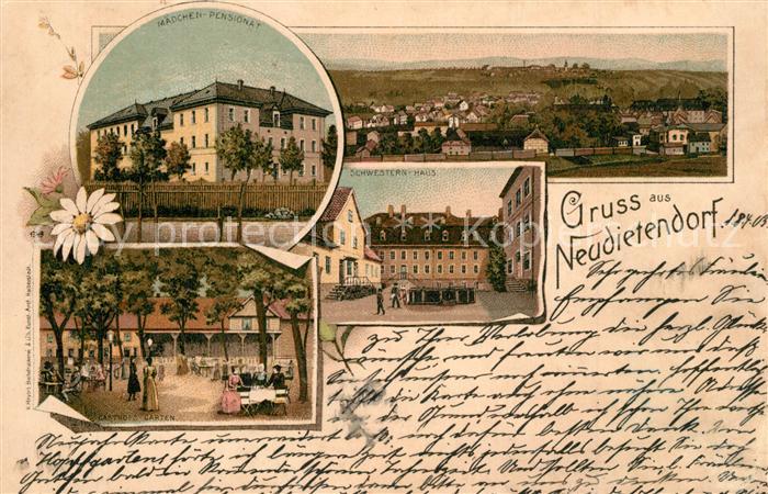 Neudietendorf Maedchen Pensionat Schwestern Haus Gasthof und Garten