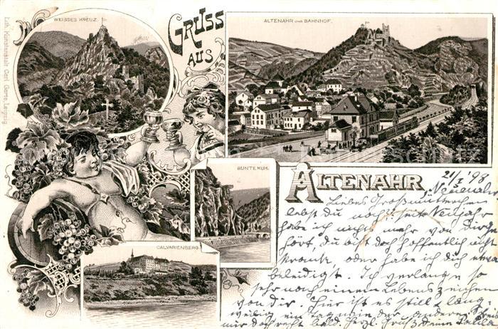 Altenahr Weisses Kreuz Bunte Kuh Calvarienberg Bahnhof