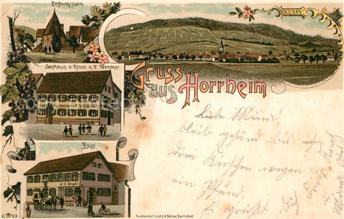 Horrheim Festungsturm Gasthaus zur Krone Post