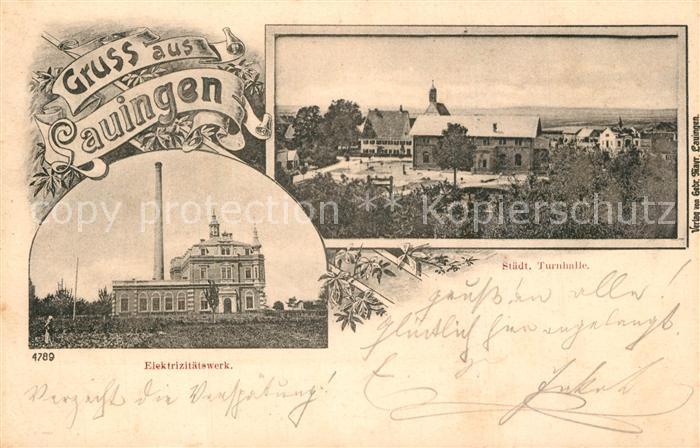 Lauingen Donau Elektrizitaetswerk Staedt Turnhalle