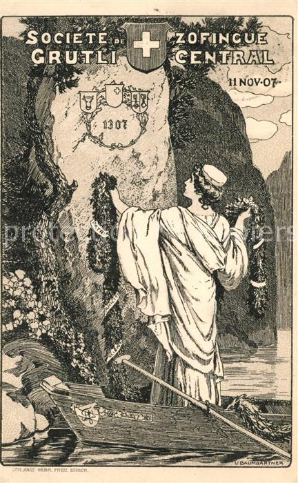 Ruetli Vierwaldstaettersee Societe de Zofingue Grutli Central