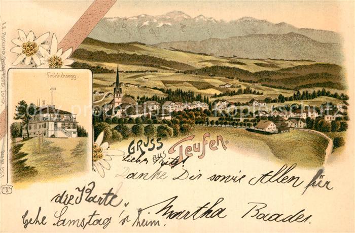 Teufen AR Panorama Froehlichsegg Gasthof