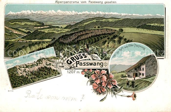 Passwang Passwang Alpenpanorama Aussichtspunkt Wirthschaft zum Ober Passwang