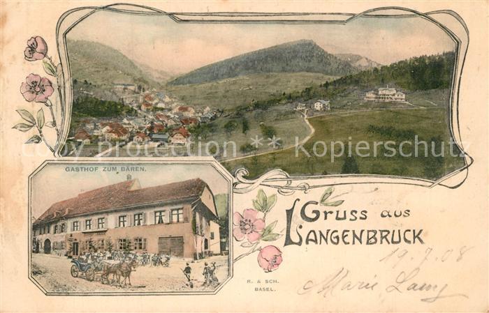 Langenbruck BL Panorama Gasthof zum Baeren