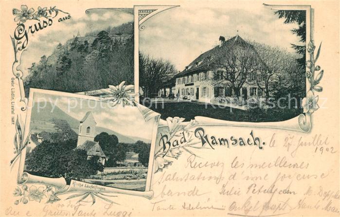 Laeufelfingen Bad Ramsach Gasthaus Kirche