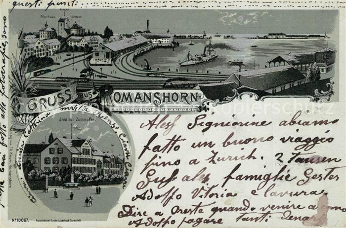 Romanshorn Bodensee Pfarrhaus Kirche Schloss Institut Zoellikofen