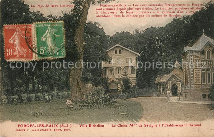 Forges-les-Eaux Villa Richelieu Le Chene de Sevigne a l’Etablissement thermal